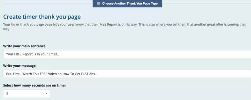 Thank You Page