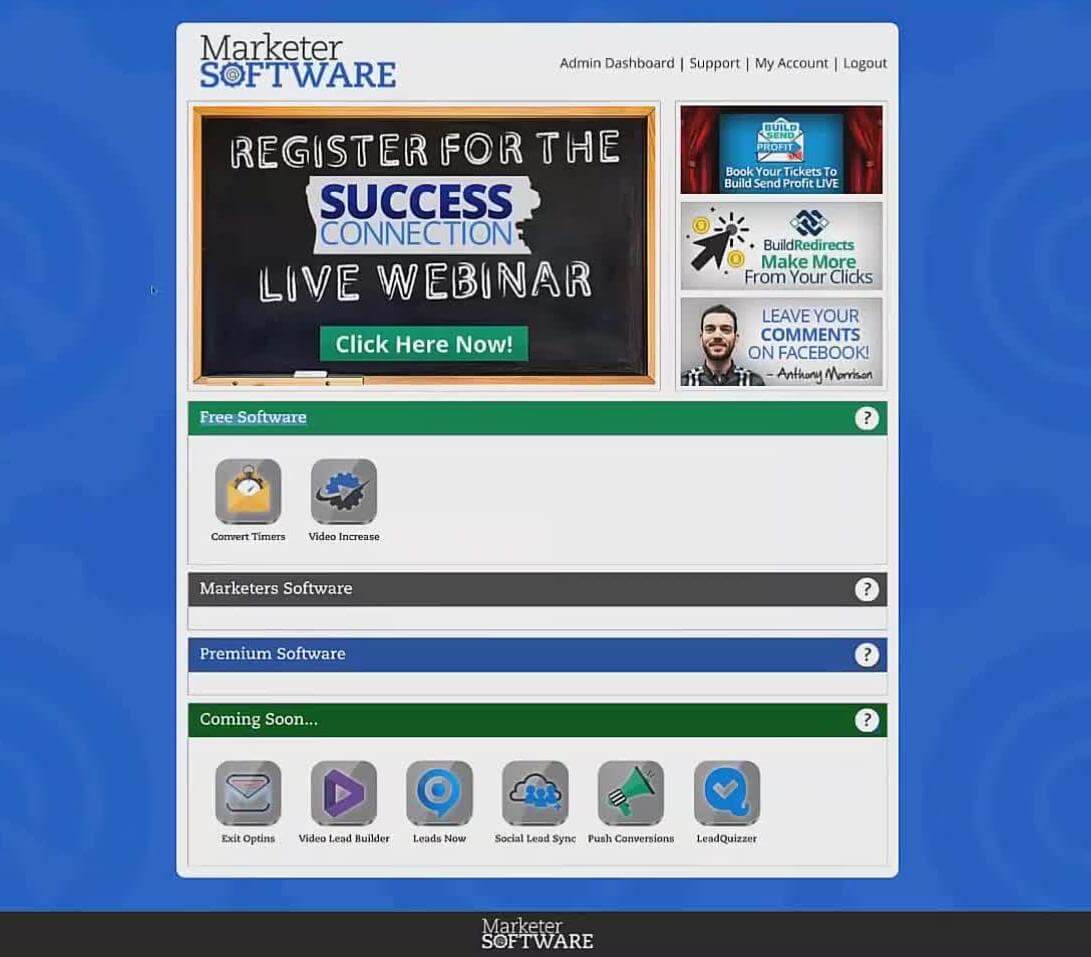 Marketer Software 2 Dashboard