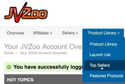 JVZoo top sellers